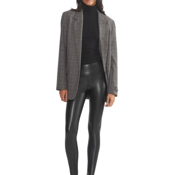 Wilfred Free Leggings Womens Medium Black Aritzia Daria Vegan Faux Leather M - Picture 7 of 8